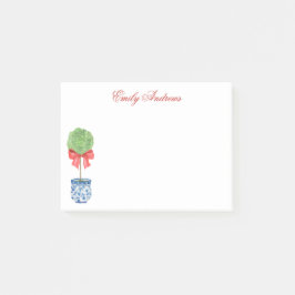 Waterverf Chinoiserie Red Bow Topiary Post-it® Notes