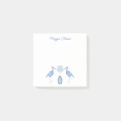 Waterverf Chinoiserie Topiary Blue Heron Post-it® Notes (Voorkant)