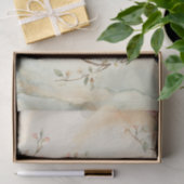 Waterverf Chinoiserie Vogels en Bloesems Tissuepapier (Geschenk)