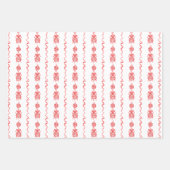 Waterverf Chinoiserie Wreath & Garland Kerstmis Inpakpapier Vel (Voorkant 3)