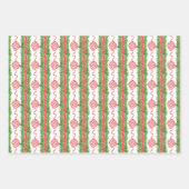 Waterverf Chinoiserie Wreath & Garland Kerstmis Inpakpapier Vel (Voorkant 2)