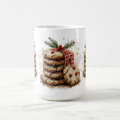 Waterverf Chip Cookies Rood Groen Kerst Koffiemok (Center)