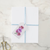 Waterverf chique pioenen pastel boeket dank u cadeaulabel (Met Touw)