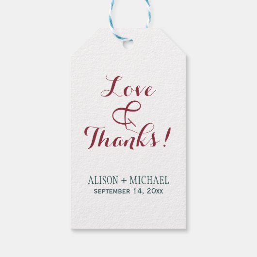 Waterverf chique pioenen winter boeket dank u cadeaulabel (Achterkant)