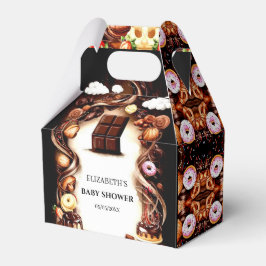Waterverf Chocolade Baby shower Bedankdoosjes