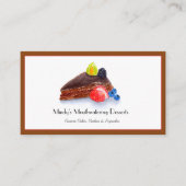 Waterverf Chocolade Cake Bakery Visitekaartje (Voorkant)
