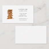 Waterverf Chocolade-chipkoekje Bakery Business Visitekaartje (Voorkant / Achterkant)