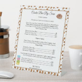 Waterverf Chocolade Chips Cookies Bakery Reclamebord Met Voetstuk (Insitu)