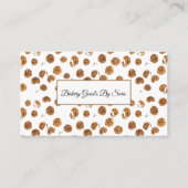 Waterverf Chocolade Chips Cookies Bakery Visitekaartje (Voorkant)