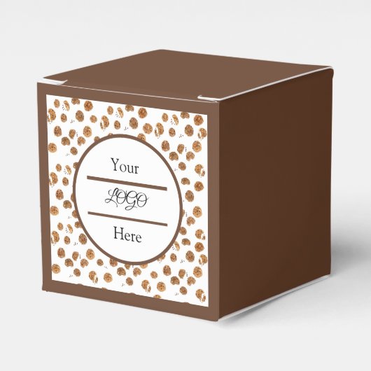 Waterverf Chocolade Chips Koekjes Bakkerij LOGO Bedankdoosjes (Voorkant Zijde)