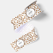 Waterverf Chocolade Chips Koekjes Bakkerij LOGO Satijnen Lint (Achterkant)