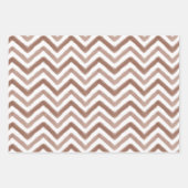 Waterverf Chocolade Fudge Popsicle Chevron Stripe Inpakpapier Vel (Voorkant 3)