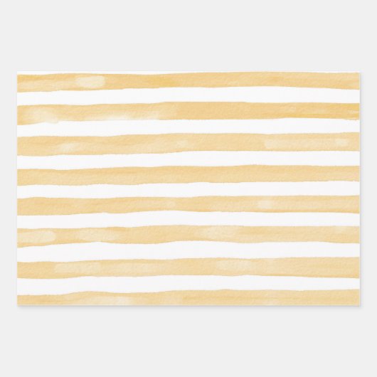 Waterverf Chocolade Fudge Popsicle Chevron Stripe Inpakpapier Vel (Voorkant 2)