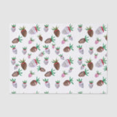 Waterverf Chocolade gedekte aardbeien Tissuepapier (Voorkant)