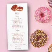 Waterverf Chocolade Geglazuurde Donuts Prijs Menu
