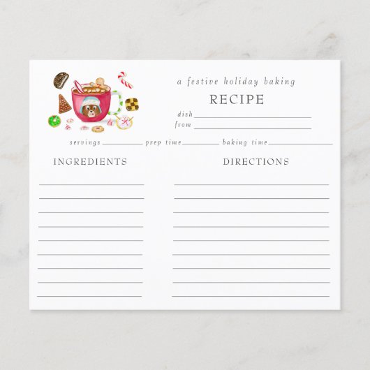 Waterverf Chocolade Gemberkoek Koekjes Recept (Voorkant)