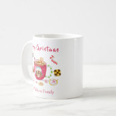 Waterverf Chocolade Gingerbread Cookies Vakantie Koffiemok (Voorkant links)