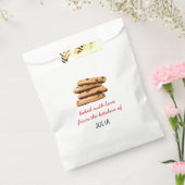 Waterverf chocolade koekje bedankzakje (Gezegeld)