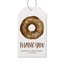 Waterverf Chocolade Sprinkle Donut Dank u