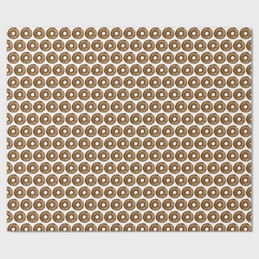 Waterverf Chocolade Sprinkle Donuts Pattern Cadeaupapier (Vlak)