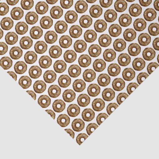 Waterverf Chocolade Sprinkle Donuts Pattern Tissuepapier (Detail)