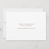 Waterverf Chocolade Sprinkle Donuts Verjaardag Bedankkaart (Achterkant)