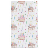 Waterverf Chocolade Verjaardagstaart gepersonalise Klein Cadeauzakje (Achterkant)