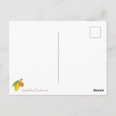Waterverf chocoladeboomfruit briefkaart (Achterkant)