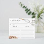 Waterverf Chocolate Chip Cookie Recipe Kaart (Staand voorkant)