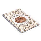 Waterverf Chocolate Chip Cookies met liefde Notitieboek (Rechterzijde)