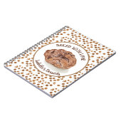 Waterverf Chocolate Chip Cookies met liefde Notitieboek (Linkerzijde)
