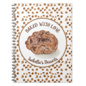 Waterverf Chocolate Chip Cookies met liefde Notitieboek (Voorkant)