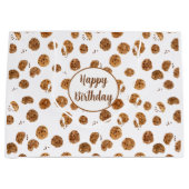 Waterverf Chocolate Chip Cookies Patroon Groot Cadeauzakje (Voorkant)