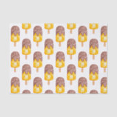 Waterverf Chocolate Fudge Popsiche Tissuepapier (Voorkant)