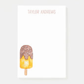 Waterverf Chocolate Popsiche Post-it Notes (Voorkant)