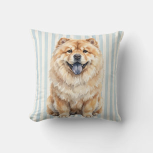 Waterverf Chow Chow Hond Kussensloop Kussen