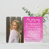 Waterverf Christelijk Bijbel aangepast Afstuderen Aankondiging (Staand voorkant)