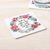 Waterverf Christelijke illustraties Kartonnen Onderzetters (Schuin)