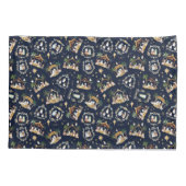 Waterverf Christelijke Kerstmis Geboorte Kussensloop (Achterkant)