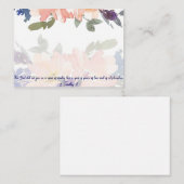 Waterverf Christelijke noot C Notitiekaartje (Voorkant / Achterkant)