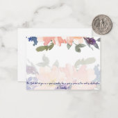 Waterverf Christelijke noot C Notitiekaartje (Voorkant / Achterkant in situ)