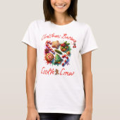 Waterverf Christmas Baking Crew voor bakker bakker T-shirt (Voorkant)