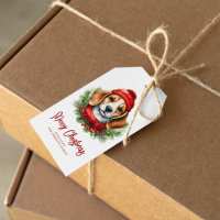 Waterverf Christmas Beagle Dog