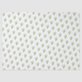 Waterverf Christmas Berry Branches Greenery Tissuepapier (Voorkant)