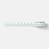 Waterverf Christmas Blue Bow Garland Grosgrain Lint (Voorkant)