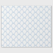 Waterverf Christmas Blue Bows Cadeaupapier (Vlak)