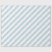 Waterverf Christmas Blue Tinsel Garland Cadeaupapier (Vlak)