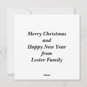 Waterverf Christmas Bunny Natuur Bos Feestdagenkaart (Achterkant)