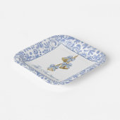 Waterverf Christmas Chinoiserie Bow Bells Papieren Bordje (Gebogen)