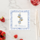 Waterverf Christmas Chinoiserie Bow Bells Servet (Insitu)